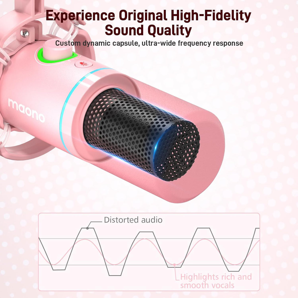 MAONO PD200XS XLR USB 다이나믹 마이크 키트 RGB 게이밍 7번 사진