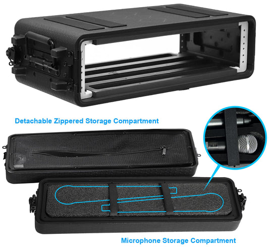 Diandian 스택 가능 19인치 2U 4U 6U 랙 케이스 HDPE 장착 깊이 9·14인치 2번 사진