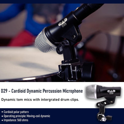 CAD Audio Stage7 7피스 드럼 마이크 팩 D10 D19 D29 C9 콘덴서 포함 바이닐 케이스 5번 사진