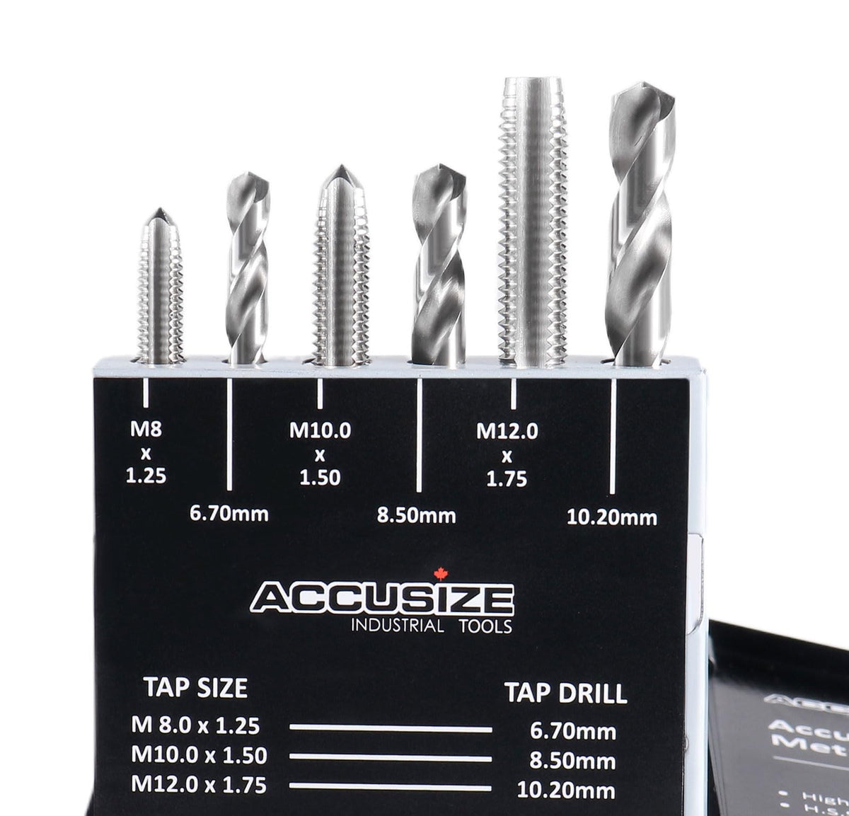 Accusize Industrial Tools HSS 미터 탭 드릴 세트 18pc 0001-0052 4번 사진