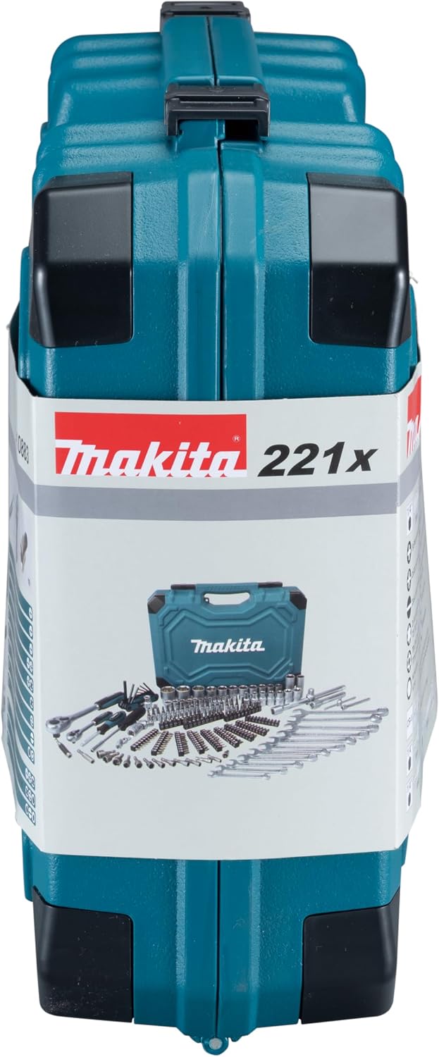 Makita E-10883 221pcs 유지보수 세트 라쳇핸들 소켓 렌치 스크루드라이버 비트 6번 사진