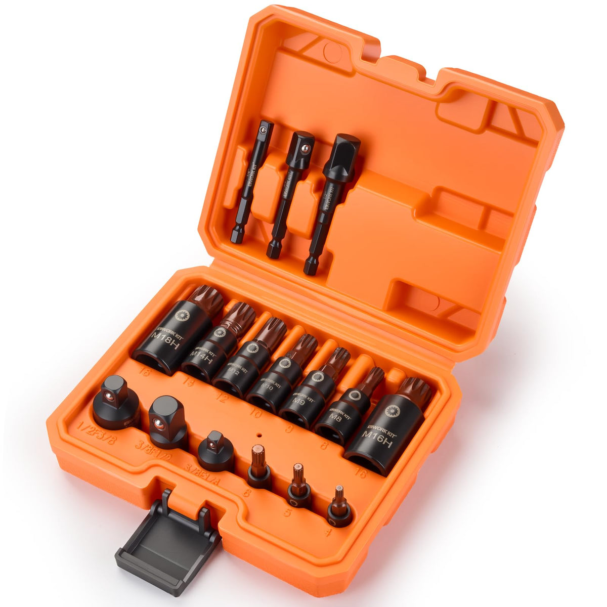 ALWORKKIT 1/2인치 드라이브 임팩트 소켓 세트 29피스 Cr-V-M 스틸 1번 사진