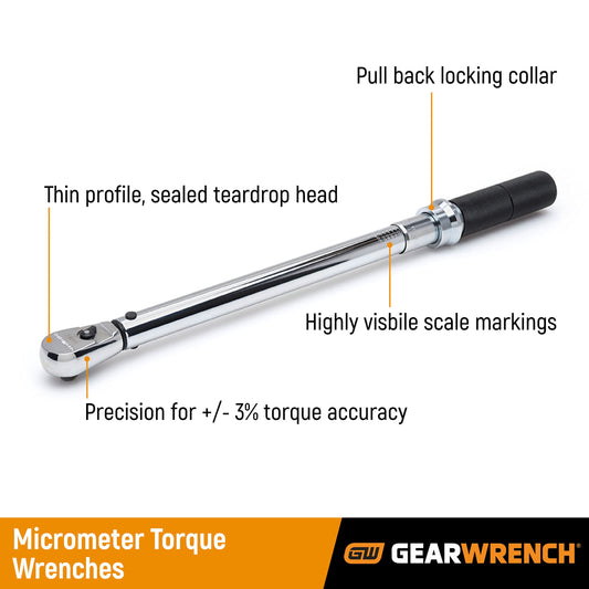 GEARWRENCH 마이크로미터 +/-3% 정확도 토크렌치 2번 사진