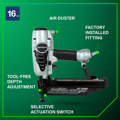Metabo HPT 마감 못총 16게이지 1~2-1/2인치 못 사용 3.7lbs 4번 사진