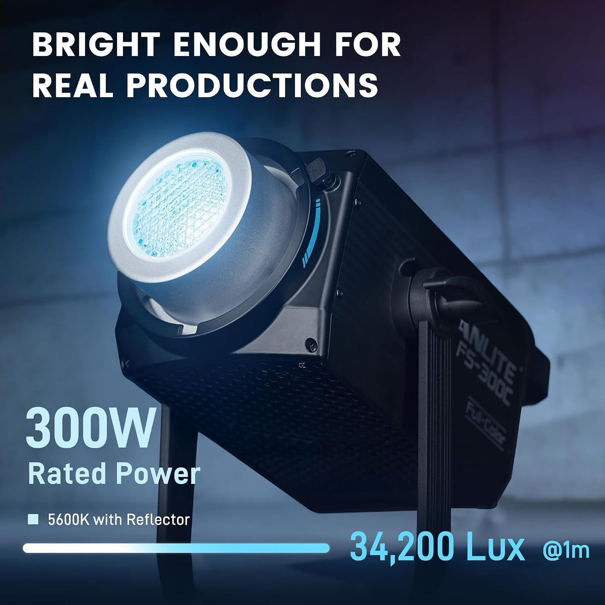 NANLITE FS-300C 300W RGB 스튜디오 스포트라이트 7번 사진