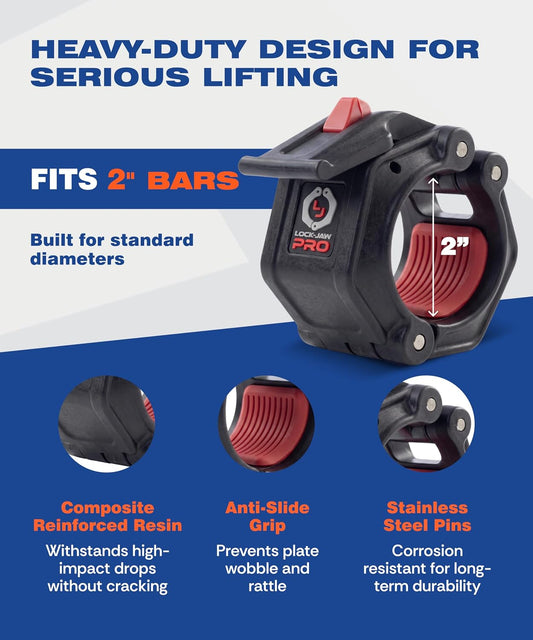 Lock-Jaw PRO 2 Barbell Collars 2인치/50mm Olympic Bars 2번 사진