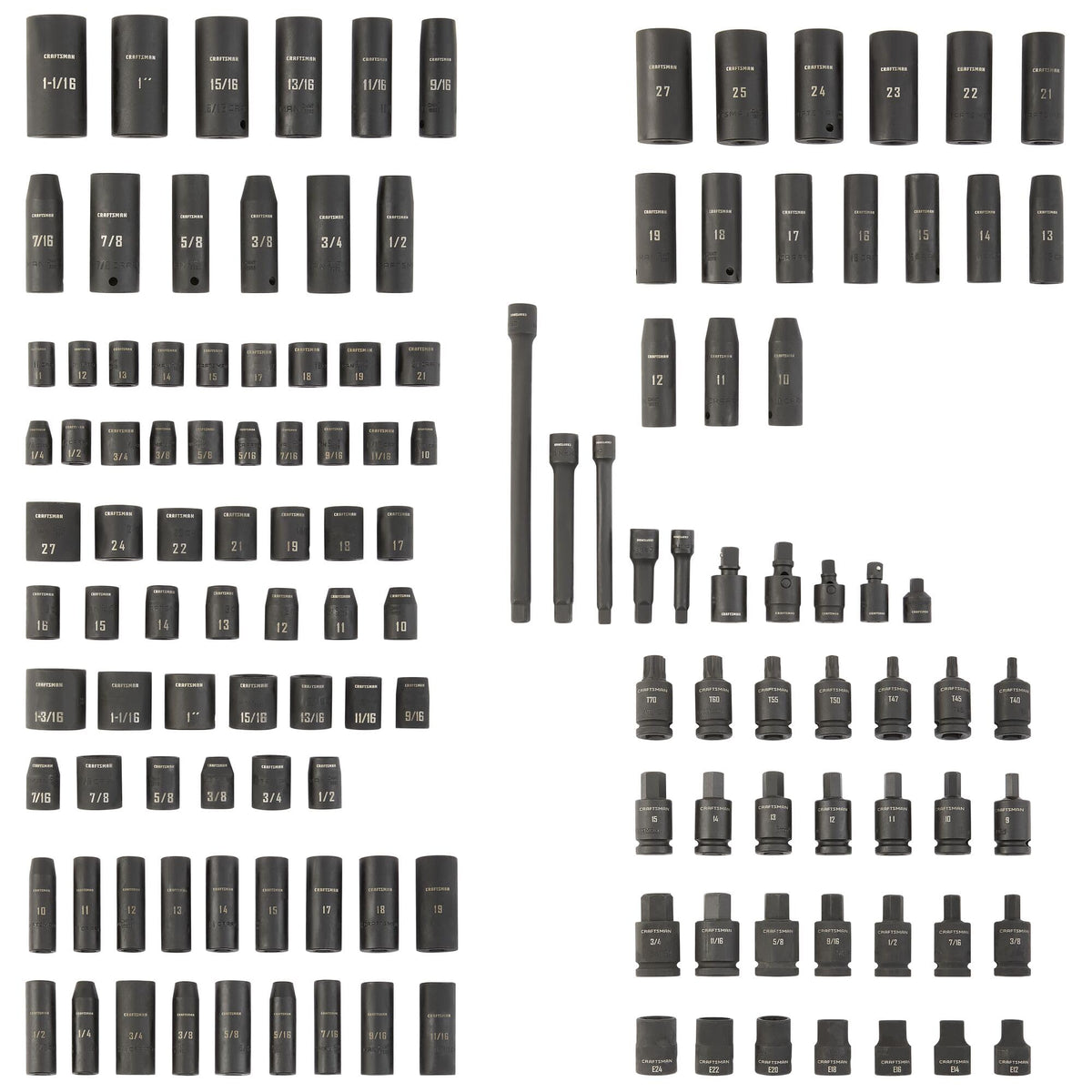 CRAFTSMAN 소켓 렌치 세트 1/4 3/8 1/2인치 130pcs CMMT17901 10번 사진