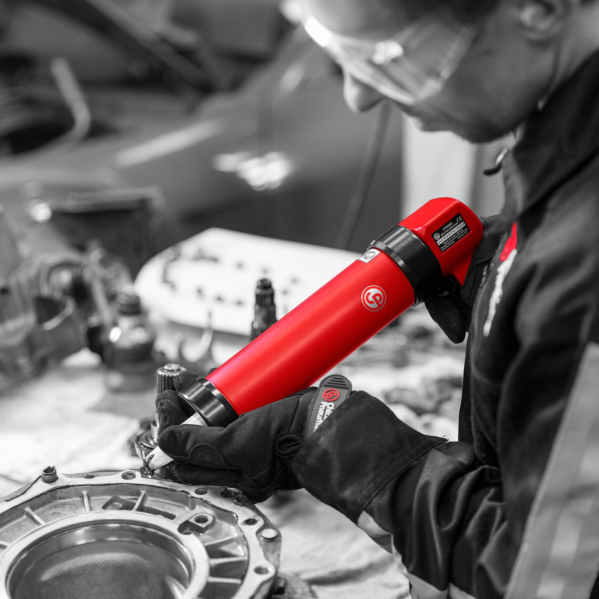 Chicago Pneumatic CP9885 에어 코킹건 연속 배출 8-1/2 x 2인치 2번 사진