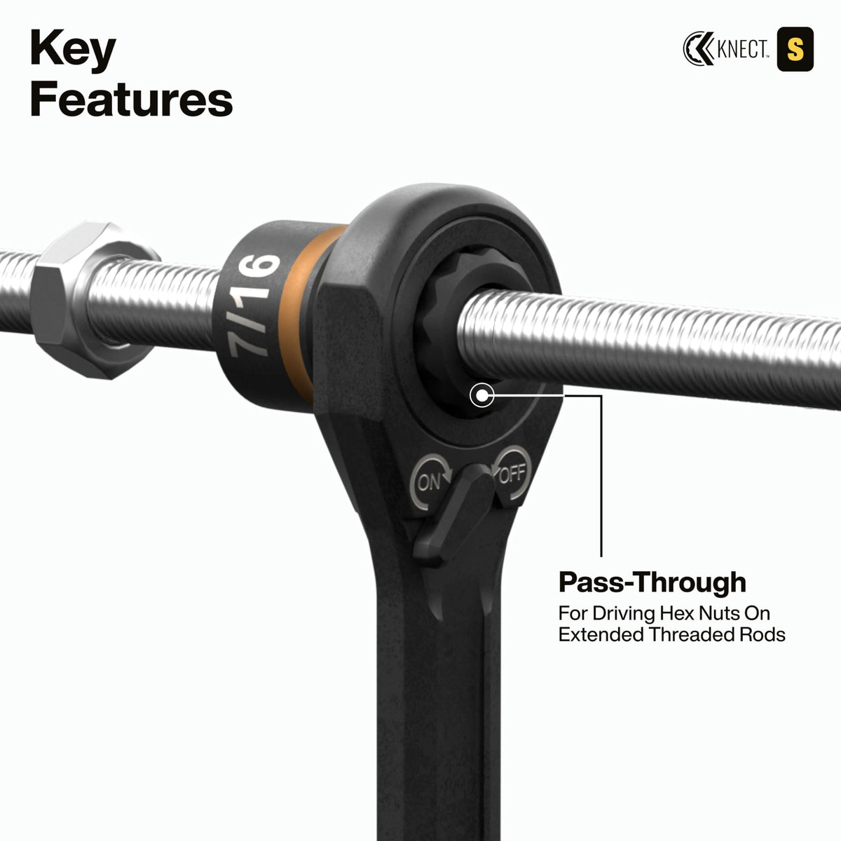 KLEIN TOOLS KNECT (S) 33피스 SAE 메트릭 패스스루 소켓 세트 4번 사진