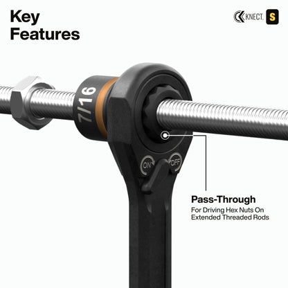 KLEIN TOOLS KNECT (S) 33피스 SAE 메트릭 패스스루 소켓 세트 4번 사진