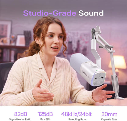 MAONO 무선 게이밍 마이크 PD100W USB-C 리시버 다이나믹 PC 마이크 3번 사진