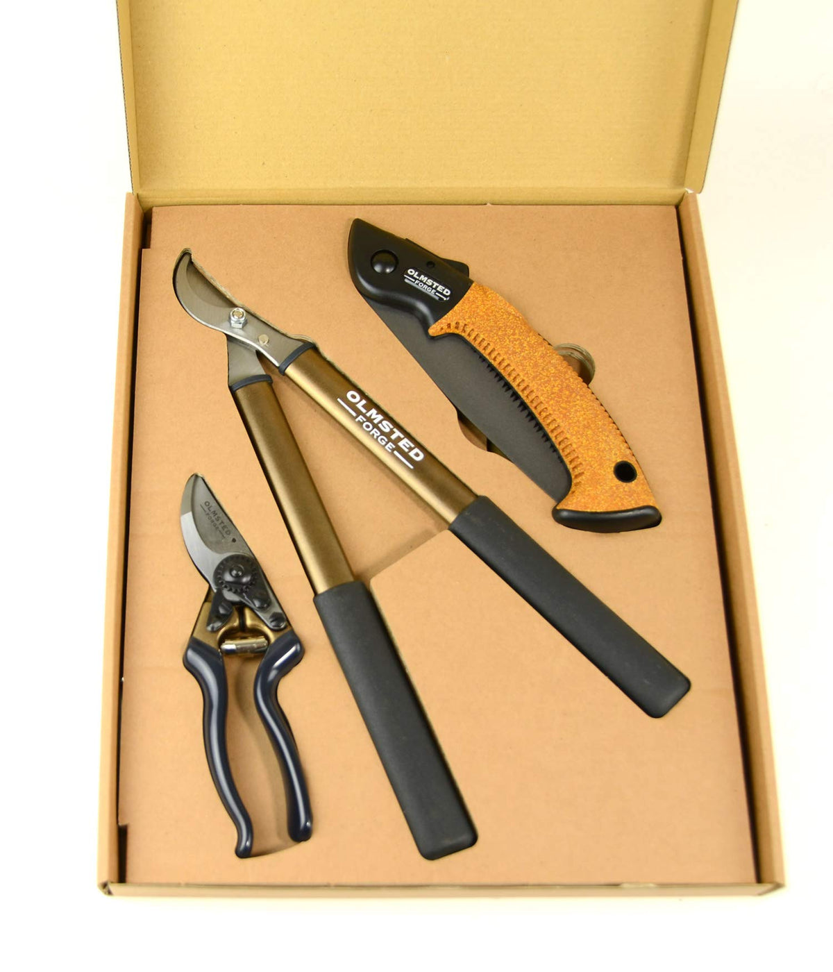 OLMSTED FORGE 전정 공구 3종 세트 가지치기 가위 15인치 전정가위 7인치 접이식 톱 2번 사진