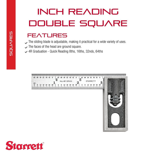 Starrett 더블 스퀘어 4" 블레이드 32nds-64ths 13A 2번 사진