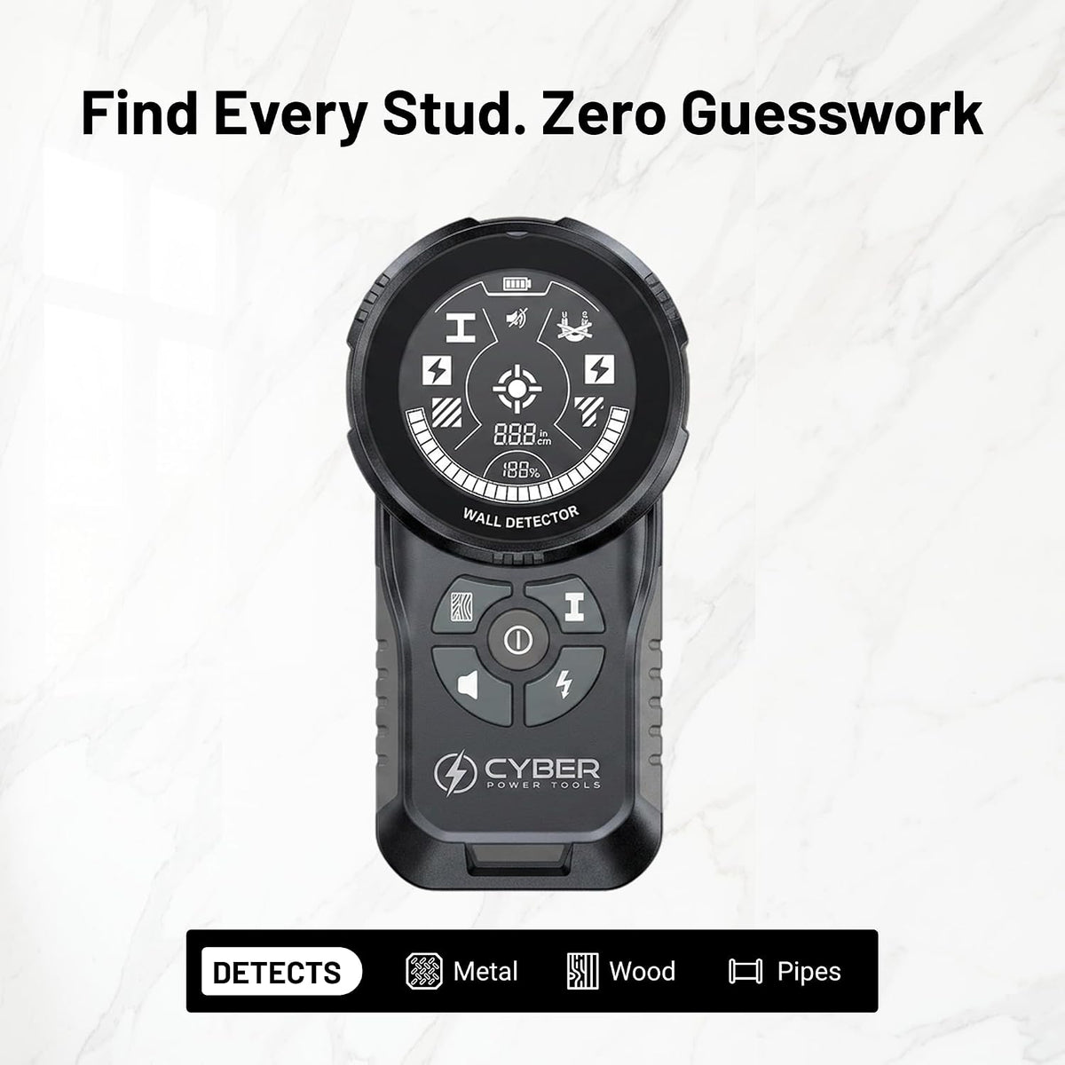 Cyber Tools 스터드 파인더 멀티 모드 벽 스캐너 고정밀 센서 2번 사진