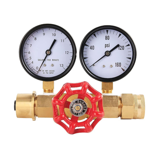 Watflow WG012 물 압력 및 유량 게이지 0-160psi 0-13GPM 1번 사진