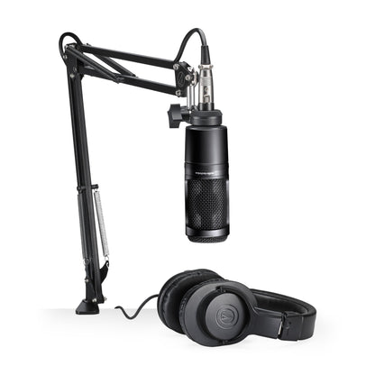 Audio-Technica AT2020 USB 콘덴서 마이크 스트리밍 팟캐스팅 헤드폰 붐암 세트 10번 사진