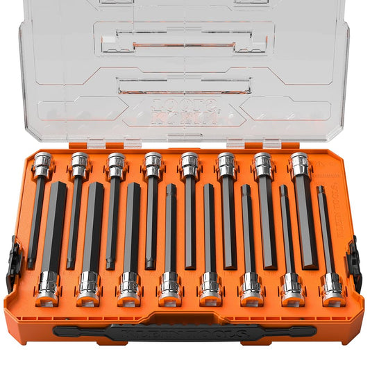 KLEIN TOOLS 652216HEXL 롱 육각 비트 소켓 세트 16피스 1번 사진