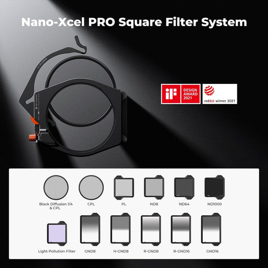 K&F CONCEPT 직각자 필터 홀더 시스템 키트 X PRO 95mm 원형 편광 ND1000 ND8 ND64 카메라 렌즈 필터 어댑터 링 wi 2번 사진