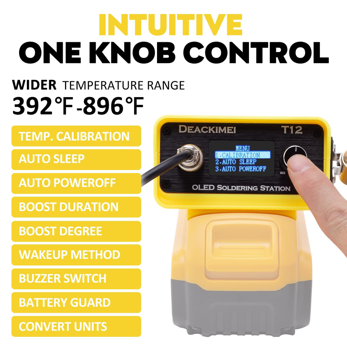 Deackimei 무선 납땜 인두 스테이션 Dewalt 20V Max 호환 4번 사진