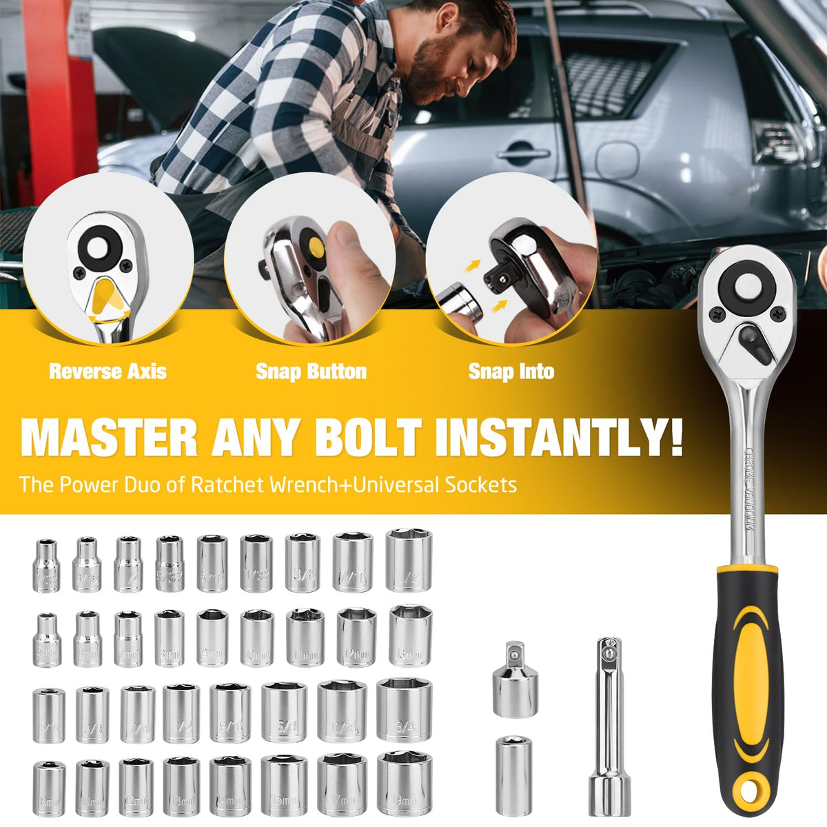 Thatool 248-Piece Tool Set 가정용 수공구 세트 플라스틱 공구함 포함 3번 사진