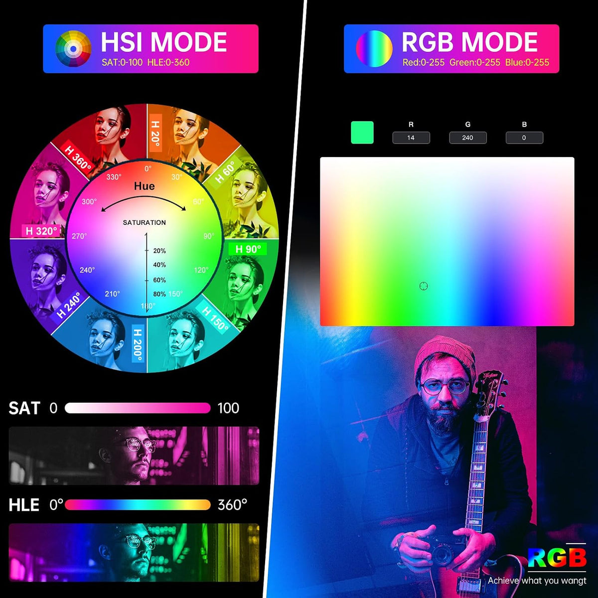 GVM RGB 비디오 라이트 200W·300W 스튜디오 조명 300C 2번 사진