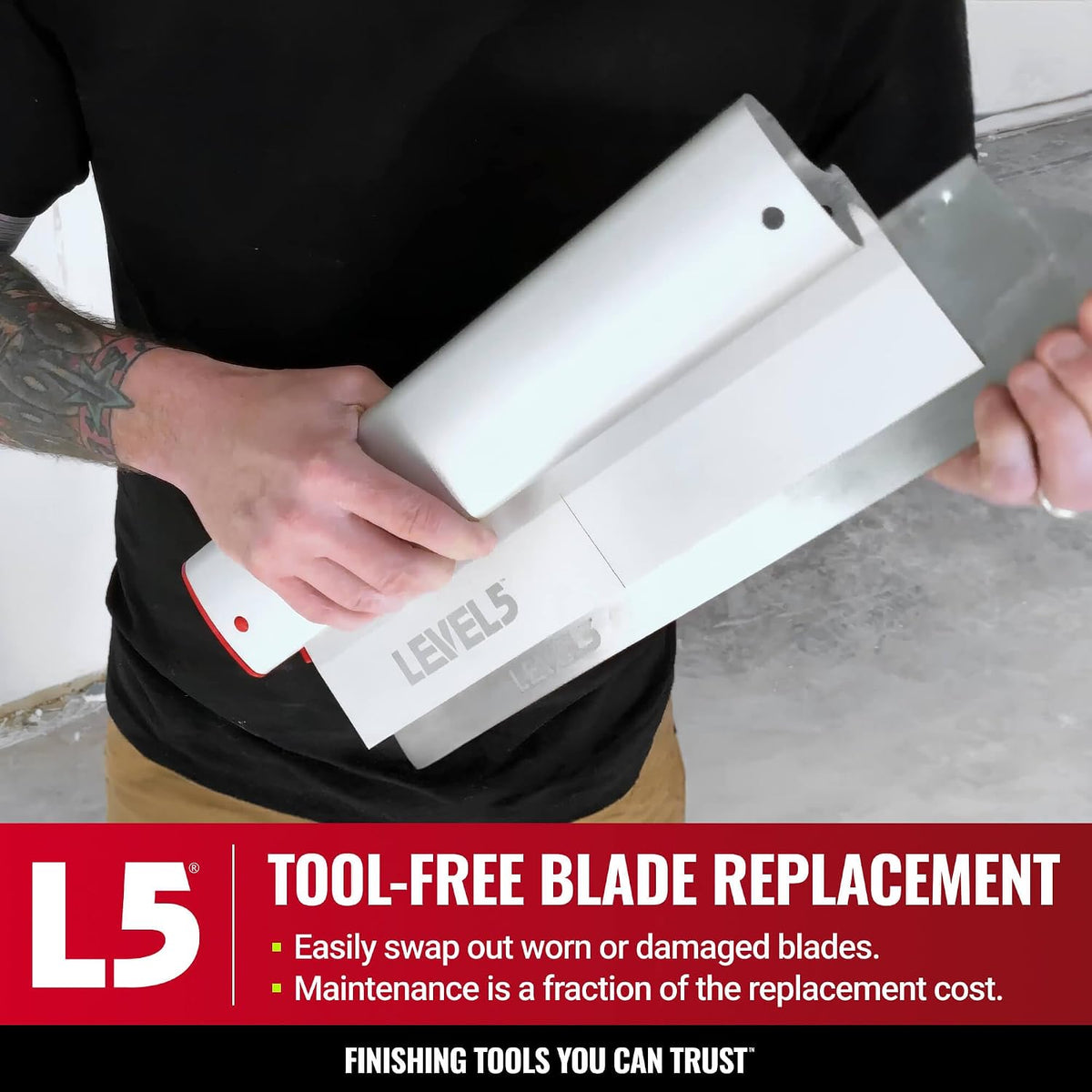 LEVEL5 Skimming Blade Combo 24인치 + 38.5-63인치 Extension Handle 5-425 5번 사진