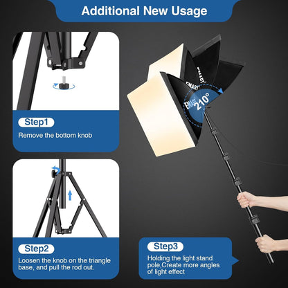 EMART 소프트박스 조명 키트 EM-SBK1616-2BR 85W·135W 16인치 x 16인치 2팩 7번 사진