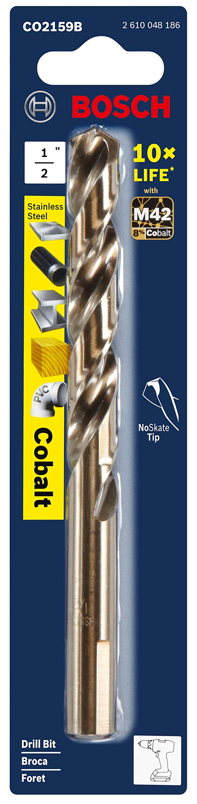 Bosch Cobalt M42 드릴 비트 스테인리스 스틸 고속도강 M42 코발트 2번 사진
