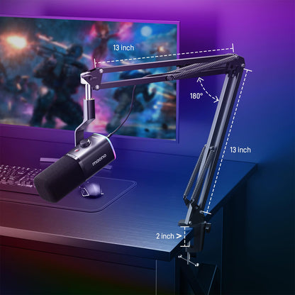 MAONO PD100X USB XLR 다이내믹 마이크 24bit 48kHz 노이즈 캔슬링 스트리밍 팟캐스트용 8번 사진