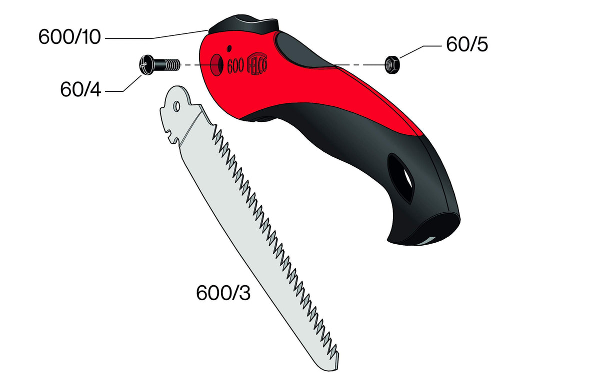 FELCO 곡선형 풀 스트로크 나무 전지톱 F 600 칼집 포함 8번 사진