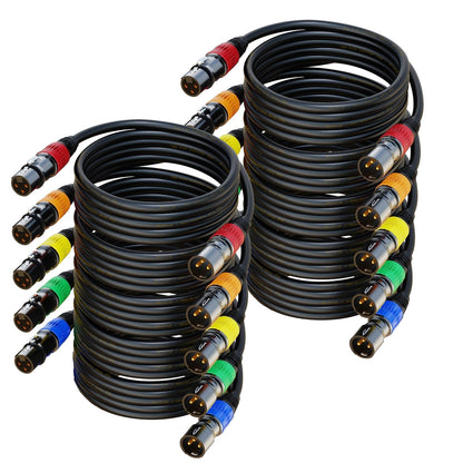 AuxLink XLR 마이크 케이블 멀티컬러 12번 사진