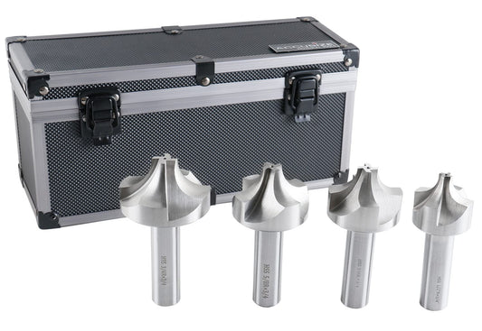 Accusize Industrial Tools HSS 코너 라운딩 엔드밀 세트 4PC 1/2 9/16 5/8 3/4인치 1번 사진