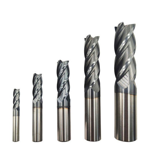 Home of quality tools 초경 직각 엔드밀 4날 HRC45 AlTiN 코팅 5종 세트 1번 사진
