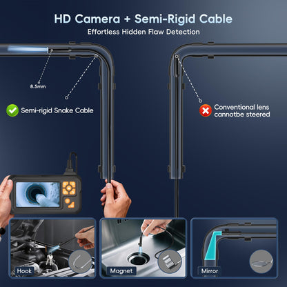 Yamokizy 산업 내시경 카메라 1080P HD 50FT IP67 8.5mm 4.3인치 반강성 케이블 5번 사진