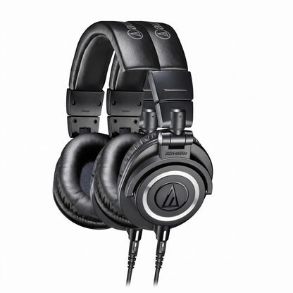 Audio-Technica ATH-M50x 프로 스튜디오 모니터 헤드폰 45mm 드라이버 블랙 2개 세트 9번 사진