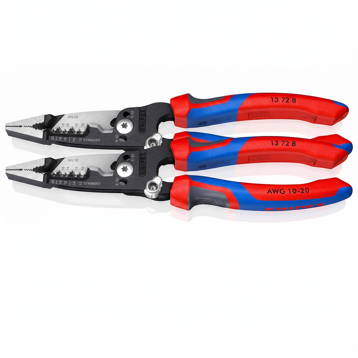 KNIPEX 단조 와이어 스트리퍼 10-20 AWG 6-32 8-32 나사 절단 12번 사진