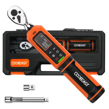 coobeast 디지털 토크 렌치 1.5-99.5 Ft-lbs 2-135Nm 크롬바나듐강 72톱니 라쳇 10번 사진