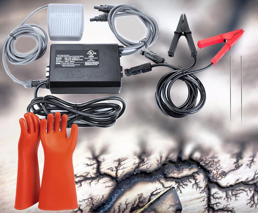 VQP Lichtenberg 기계 프랙탈 목재 연소 키트 10KV 30mA 변압기 클램프 풋 페달 고전압 단열 장갑 1번 사진