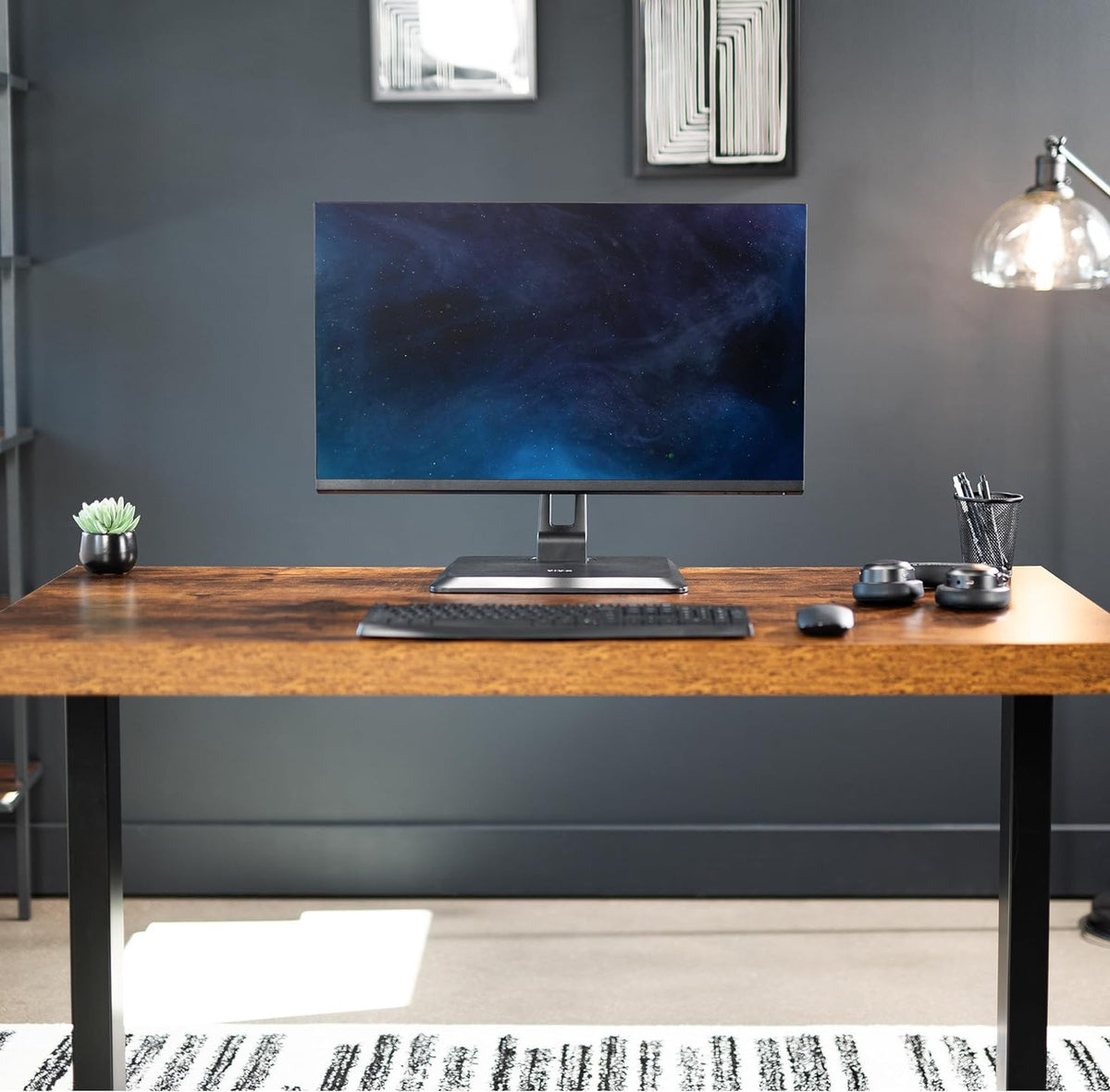 VIVO 17~32인치 모니터 스탠드 STAND-V001R 높이조절 회전 베이스 VESA 75x75 100x100 8번 사진