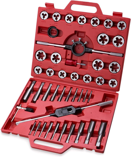 EFFICERE 45-Piece 대형 스탠다드 인치 탭 & 다이 세트 1번 사진