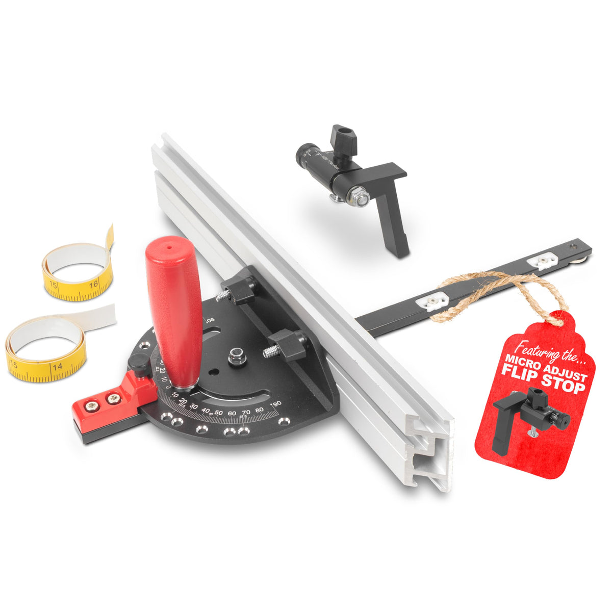 Fulton Woodworking Tools 정밀 미터 게이지 알루미늄 미터 펜스 45도 9번 사진