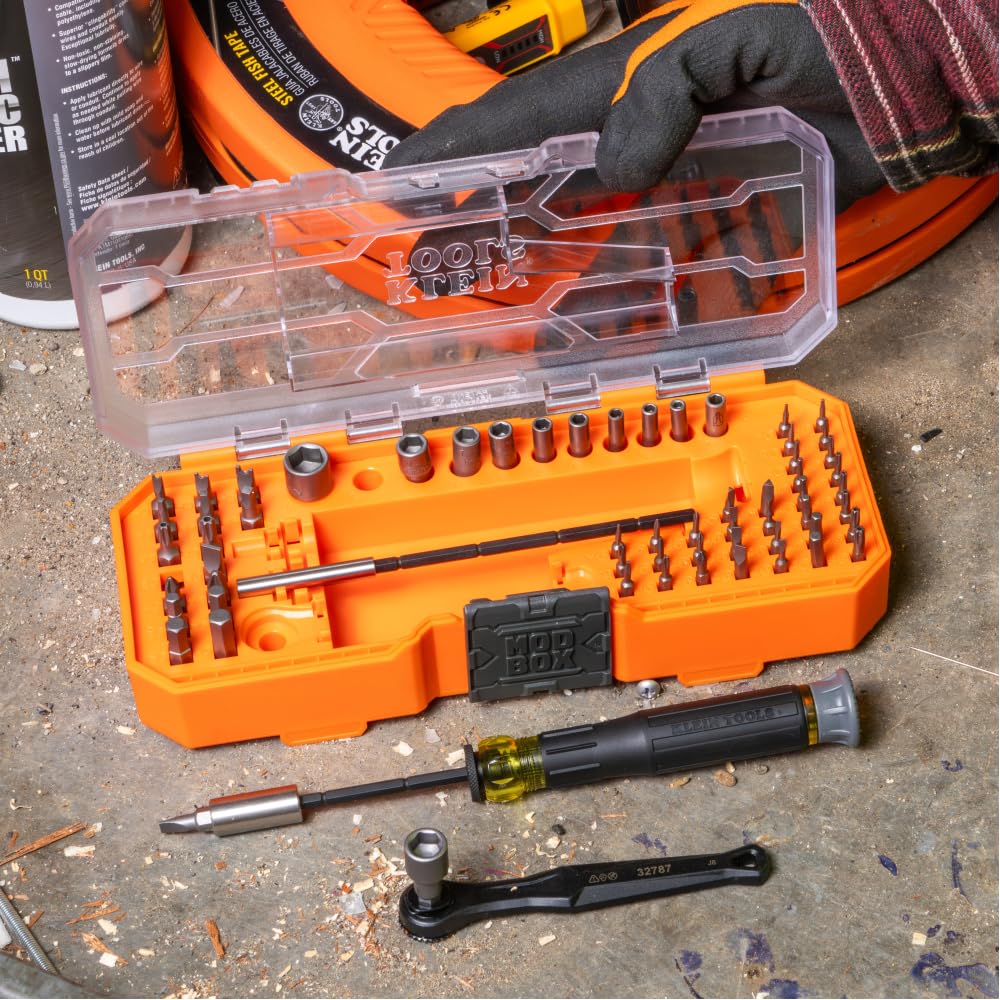 KLEIN TOOLS 정밀 라쳇 스크루드라이버 세트 60pcs 너트 드라이버 포함 3.5mm 1/4인치 5번 사진