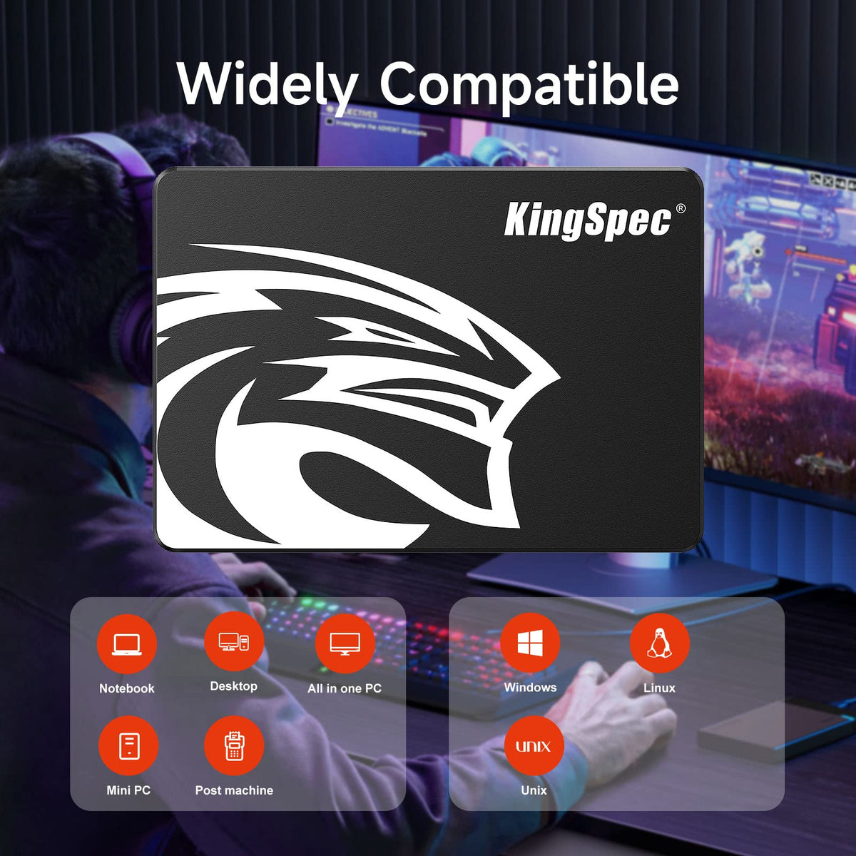 KingSpec 2.5인치 SATA III 내장 SSD 6Gb/s 3D NAND 550/520MB/s 4번 사진