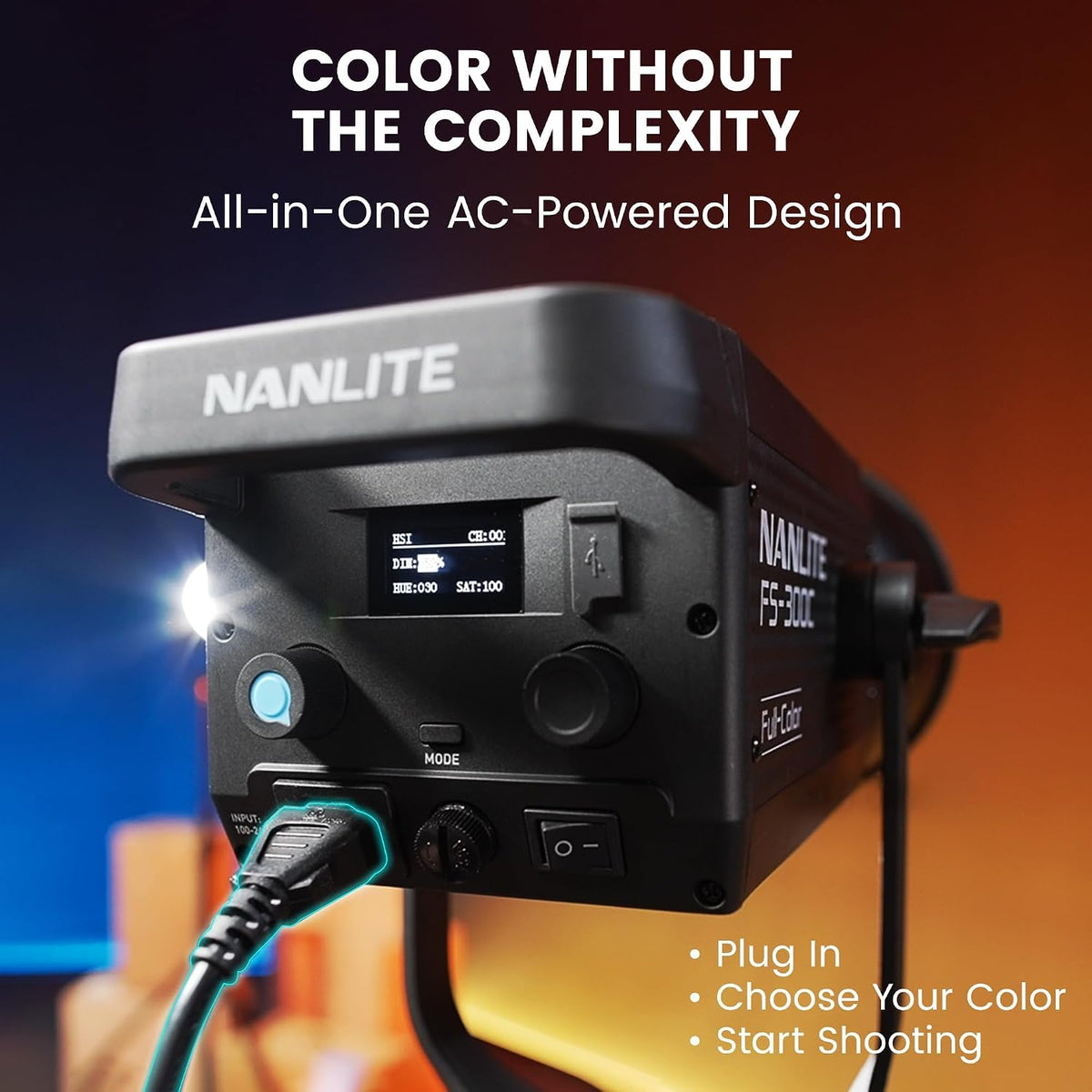 NANLITE FS-300C 300W RGB 스튜디오 스포트라이트 8번 사진