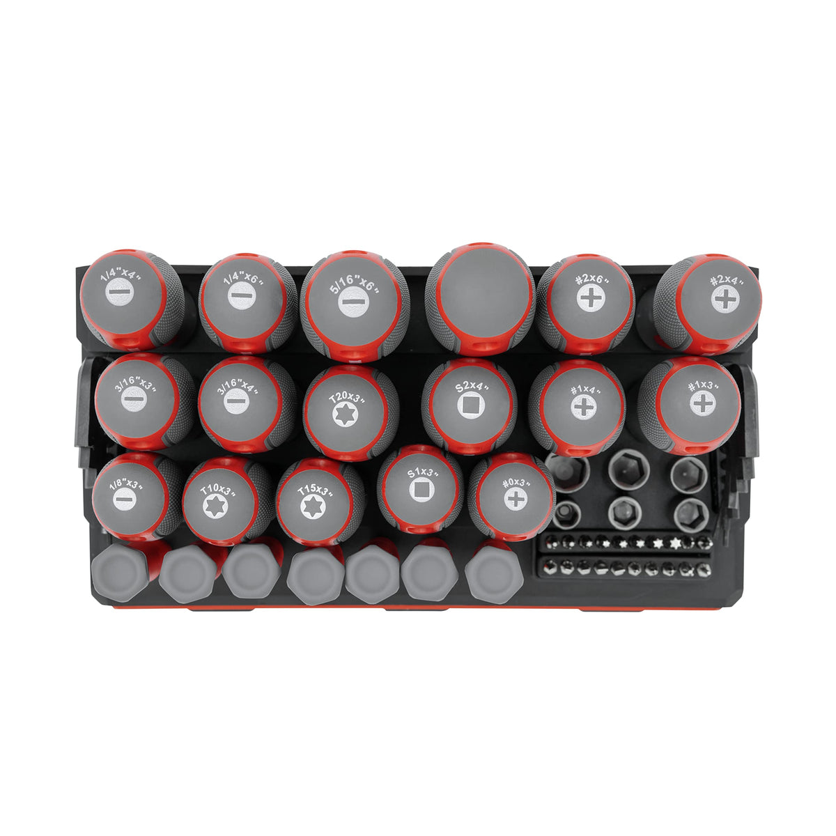 INTERTOOL 드라이버 비트 세트 거치대 포함 114피스 VT08-3372 5번 사진