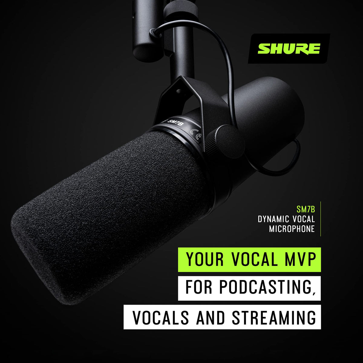Shure SM7B 다이내믹 스튜디오 마이크 XLR 보컬 녹음 방송용 4번 사진