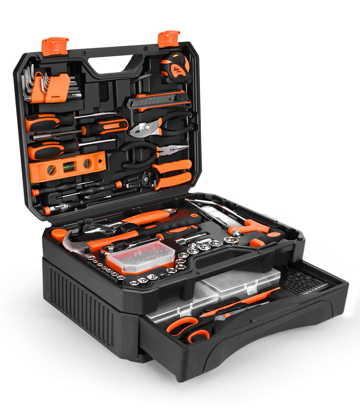 Thatool 248-Piece Tool Set 가정용 수공구 세트 플라스틱 공구함 포함 9번 사진