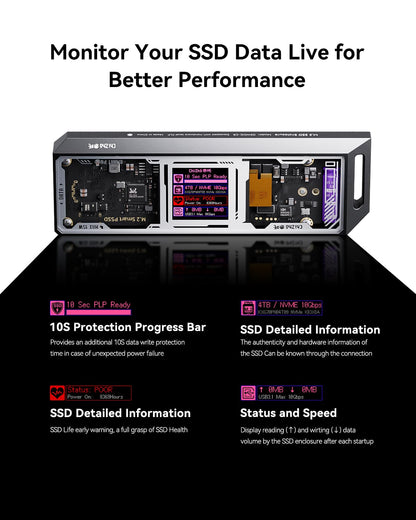 chizha Explorer Edition M.2 NVMe SSD 외장 케이스 10s 2230/2242/2260/2280 3번 사진
