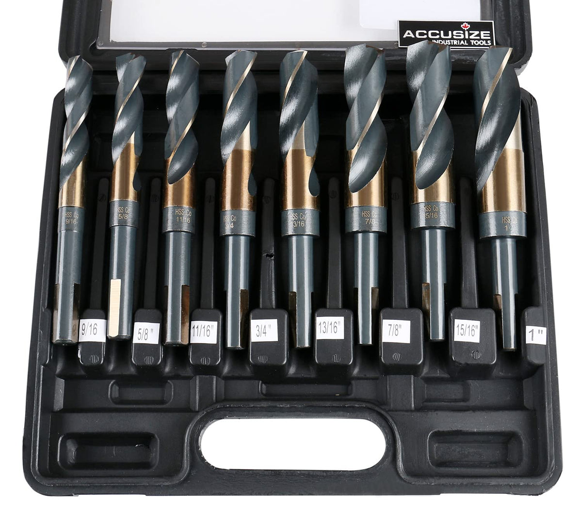 Accusize Industrial Tools 실버 앤 데밍 드릴 비트 세트 1/2인치 섕크 8~32피스 2번 사진