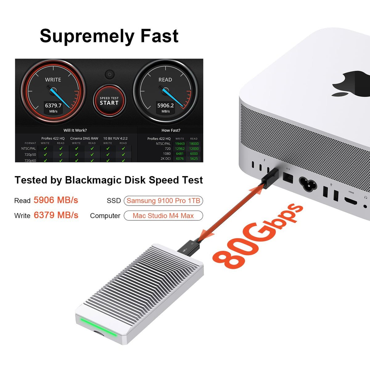 Qwiizlab 팬리스 80Gbps NVMe 외장 케이스 ES41TR USB4 M.2 5번 사진